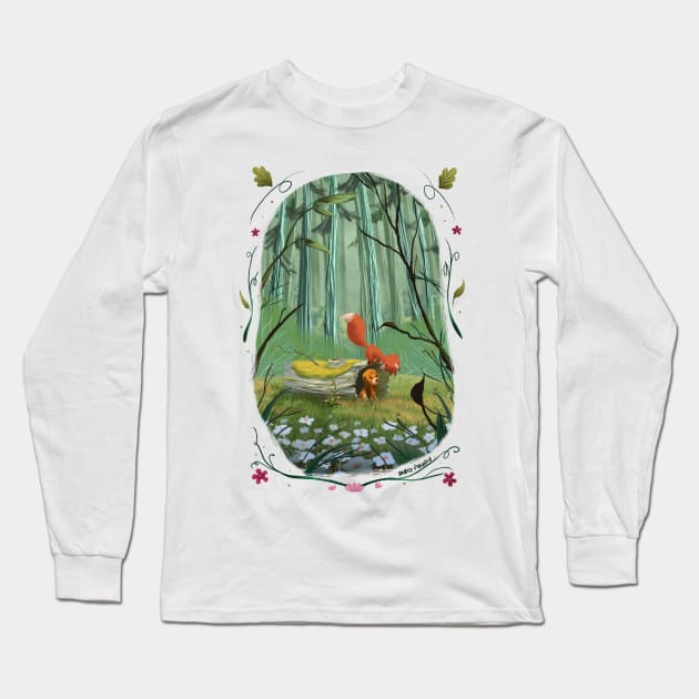 The fox and the hound Long Sleeve T-Shirt by davidpavon